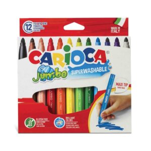 CARIOCA Pennarelli Jumbo Box,Super Lavabili